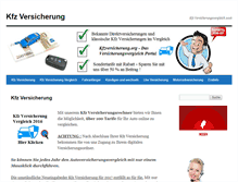 Tablet Screenshot of kfzversicherung.org